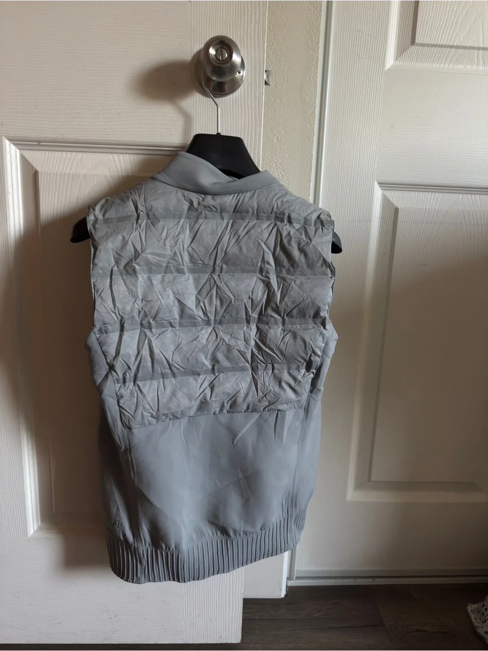 lululemon athletica Heather Gray goose down Quilted Sleeveless Vest